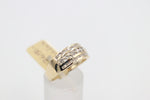 9ct Gold Genuine Diamond set Ring