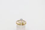18ct Gold Genuine Diamond solitaire with channel set