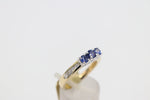 18ct Gold Ceylon saphhire & Diamond set Ring