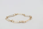 9ct Gold Handmade Papaerlink bracelet