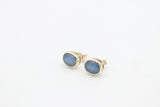 9ct Gold Setting with Australian Opal Earrings