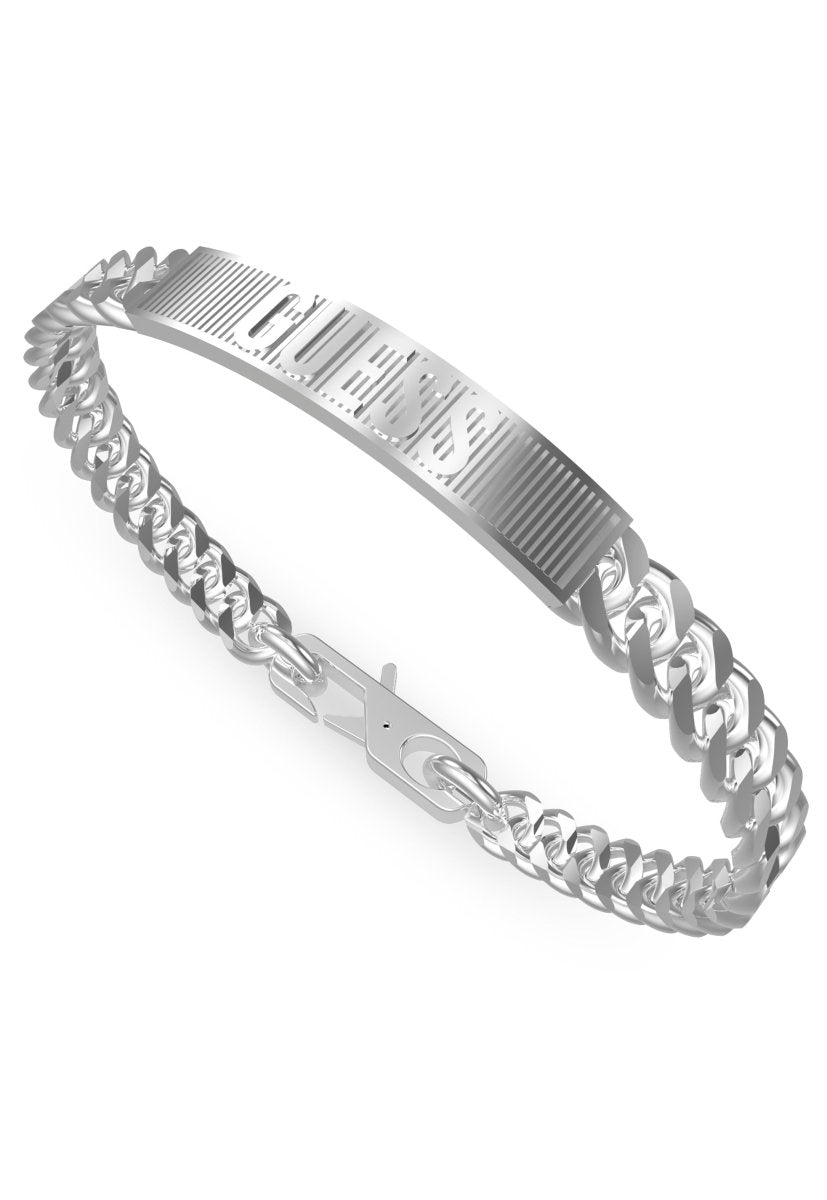 Guess Silver Logo Tags Bracelet - JUMB01356JWSTL