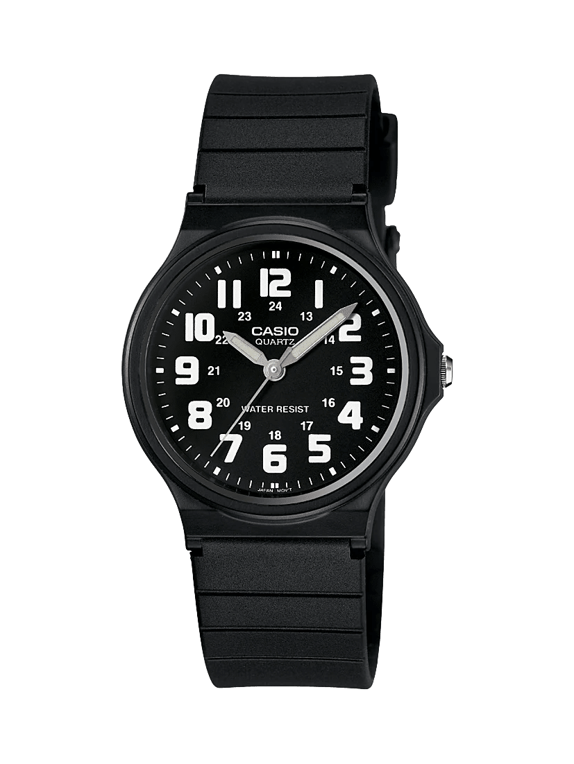 Casio White/Black Water Resistant Analogue Watch - MQ-71-1B