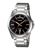 Casio Mens Classic Black Dial  Watch - MTP-1370D-1A2V