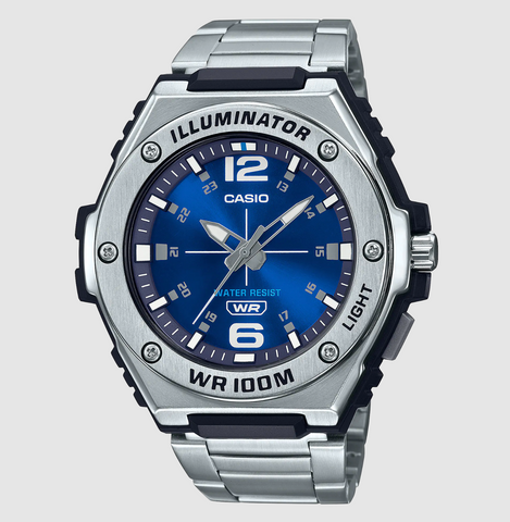 Casio Mens Analog Blue Dial Watch - MWA-100HD-2AV