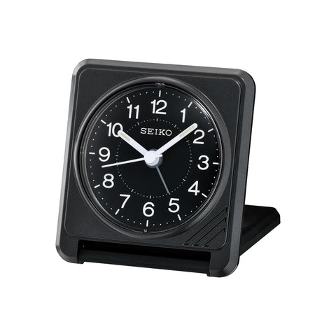 Seiko Black Bedside Alarm Clock - QHT015-K
