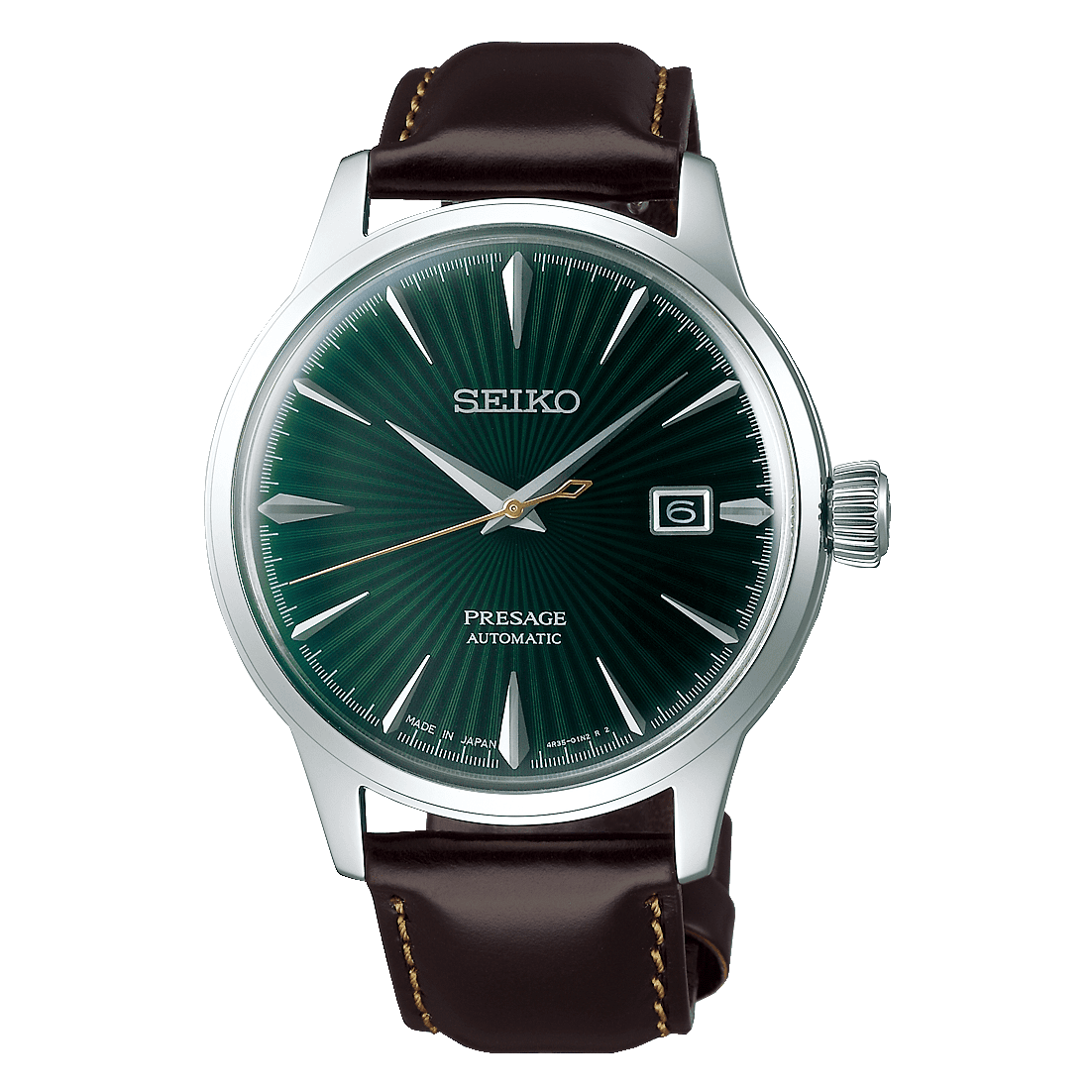 Seiko Mens Presage Green Dail Watch - SRPD37J