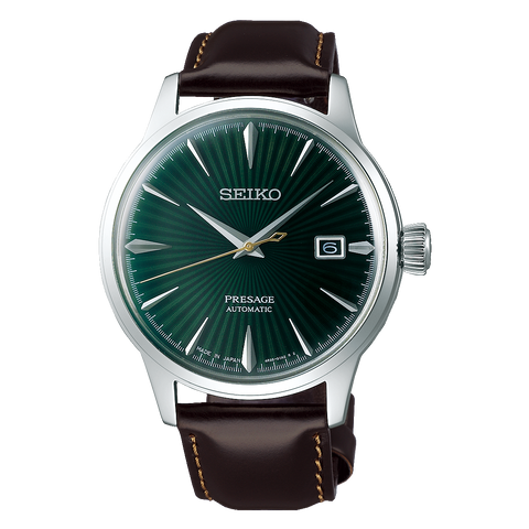 Seiko Mens Presage Green Dail Watch - SRPD37J