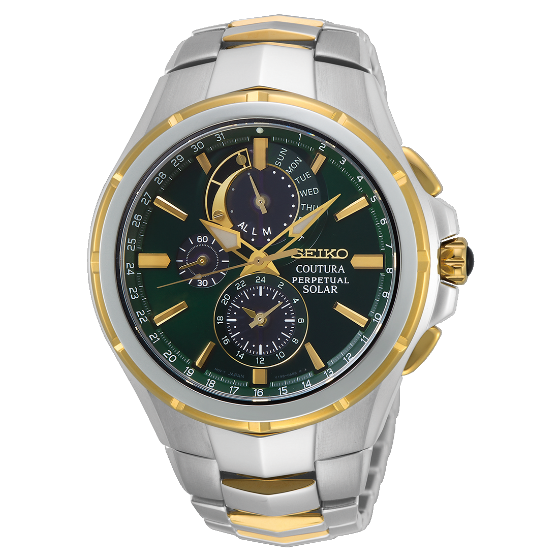 Seiko Mens Coutura Green Dial Watch - SSC764