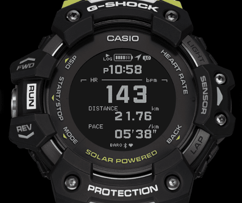 G shock Heart Rate Monitor White Watch GBD-H1000-1A7