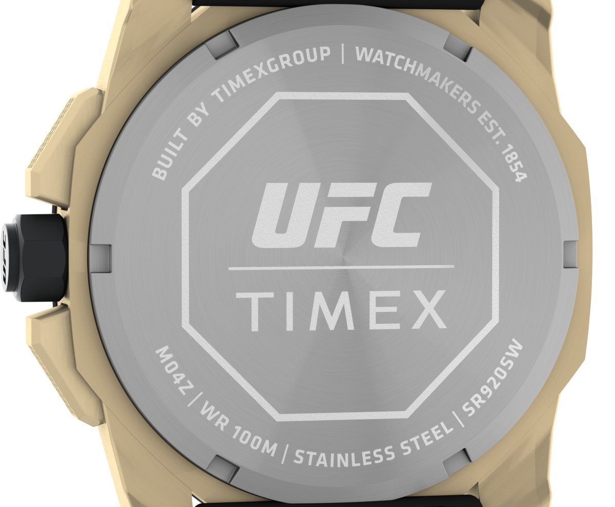 Timex UFC Icon Chrono Gold Black Watch TW2V58500
