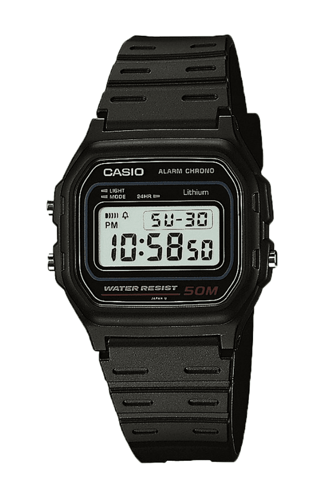Casio Black Classic Digital Watch - W59-1V