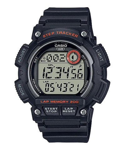 Casio Orange/Black Step tracker Digital Watch - WS-2100H-1AV