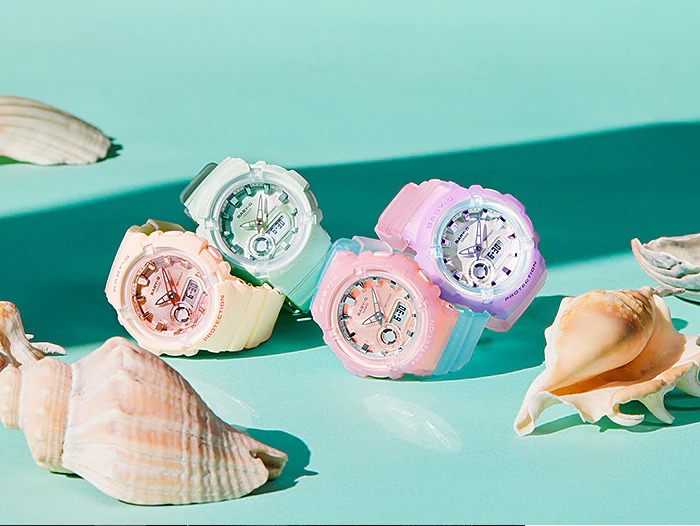 Baby-G | Casio Coastal Pink/Blue Analog-Digit BGA-280-4A3 SALE