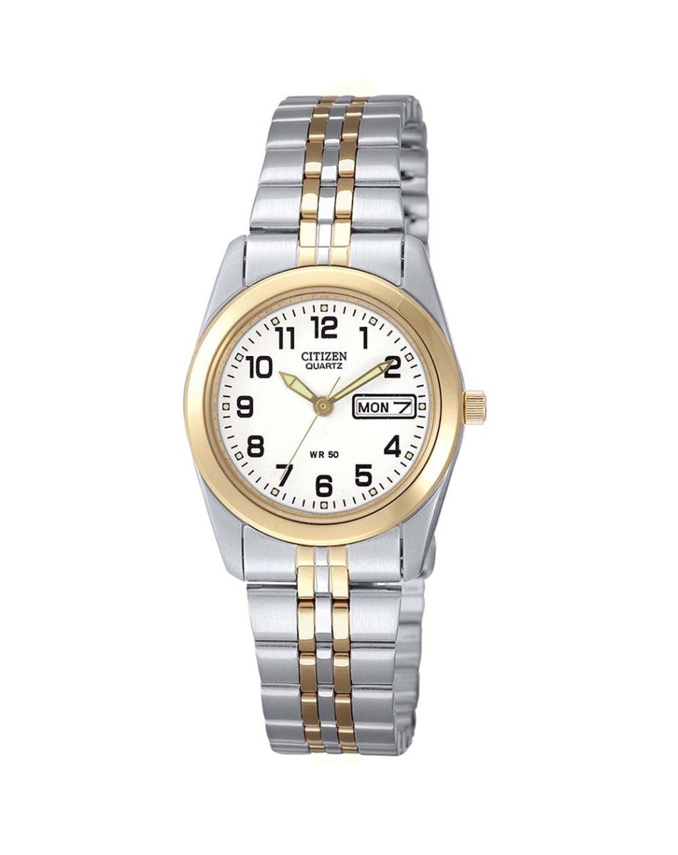 Citizen Ladies Gold Tone With White Dial Watch - EQ0514-57A