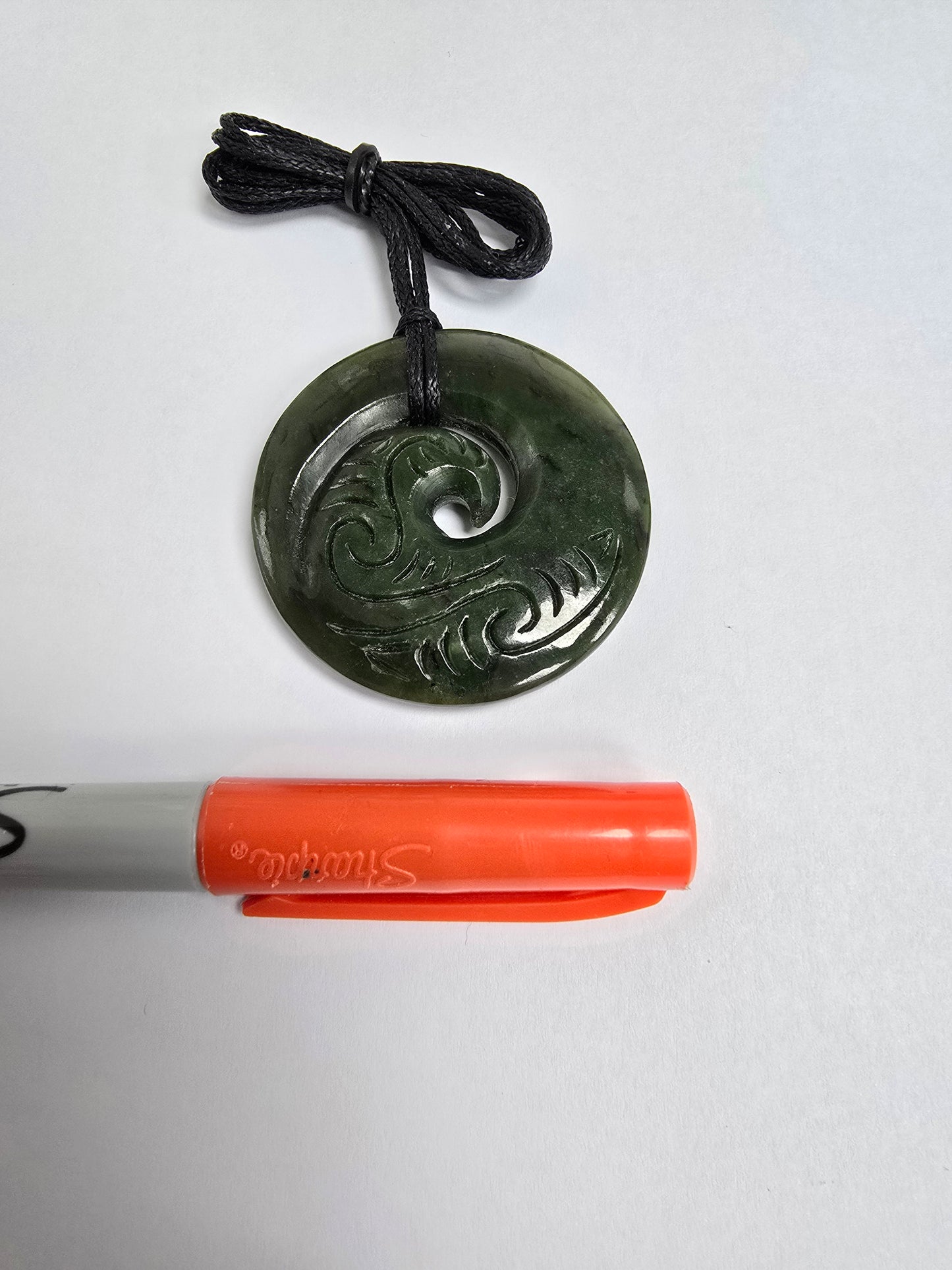 New Zealand Greenstone Carved Koru