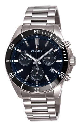 Olympic Mens Chrongraph Series Black Dial Watch - 29709