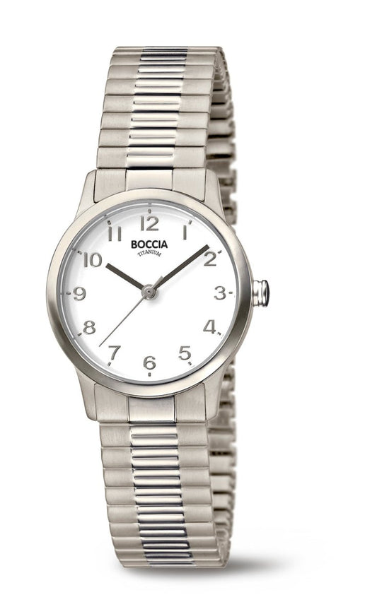 Boccia Ladies Titanium Expander Quartz 3318-01