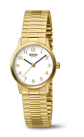 Boccia Ladies Titanium Expander Quartz 3318-02
