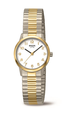 Boccia Ladies Titanium Expander Quartz 3318-03