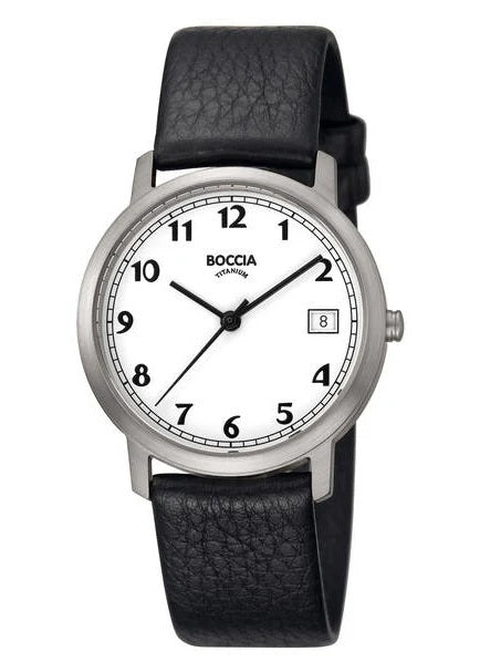BOCCIA Gents TITANIUM Black leather 3617-01