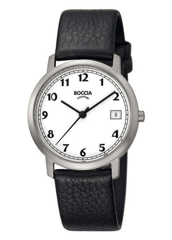 BOCCIA Gents TITANIUM Black leather 3617-01