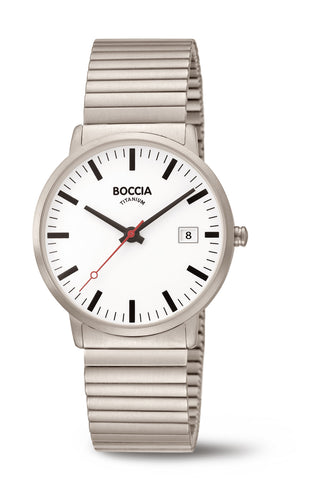 Boccia Mens Watch Titanium Stretchy Watch 38mm 3622-04
