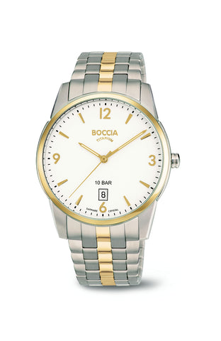 Boccia Mens Titanium Quartz 3632-02