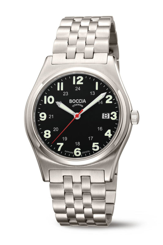 Boccia Gents Titanium Quartz 3674-02