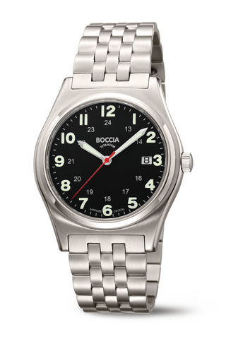 Boccia Gents Titanium Quartz 3674-02