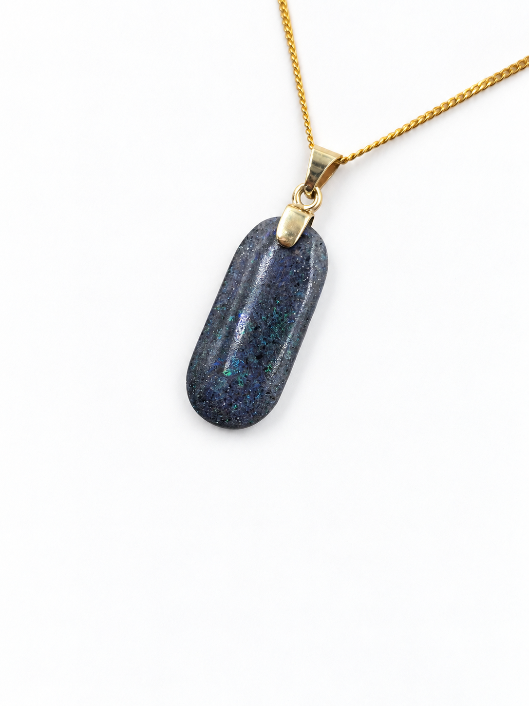 9ct Gold Set Full Opal Pendent SYP3629