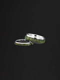 New Zealand Kawakawa Greenstone & Tungsten Carbide Ring 4mm