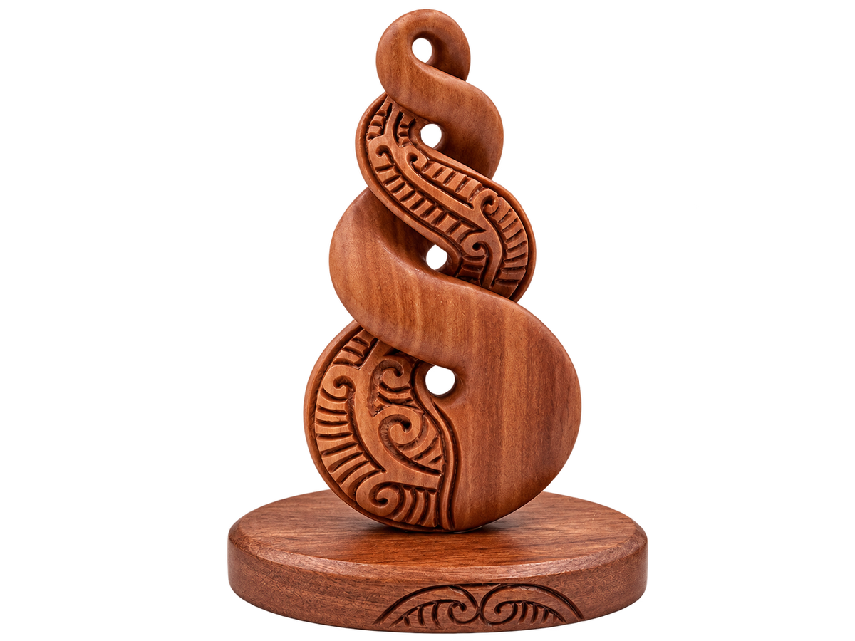 Wooden Ornament Twist 75mm VW26
