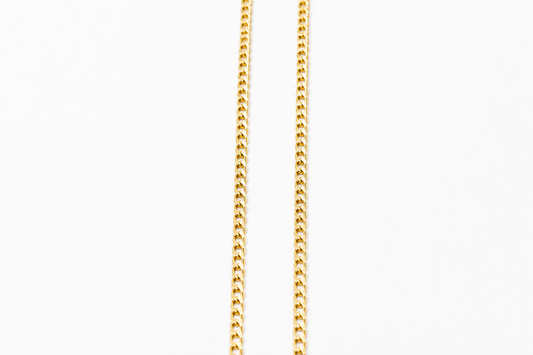 9ct Gold Curb Link Chain 6 sided 50 Gauge 50HK1445/4