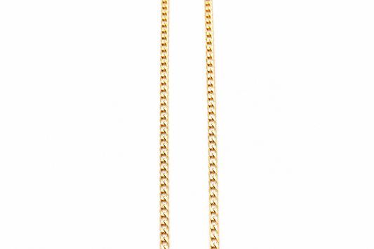 9ct Gold Curb Link Chain 6 sided 50 Gauge 60HK1445/4