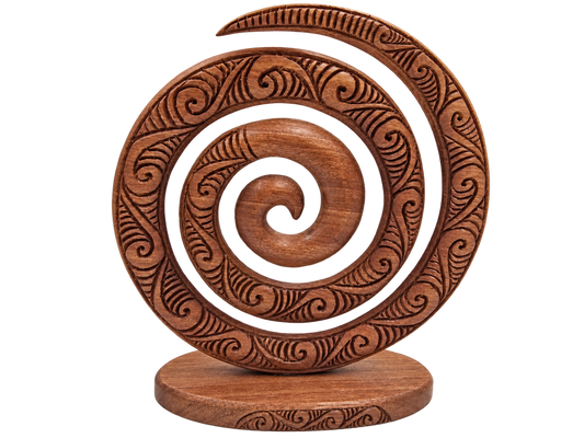Wooden Ornament koru 135mm VW04