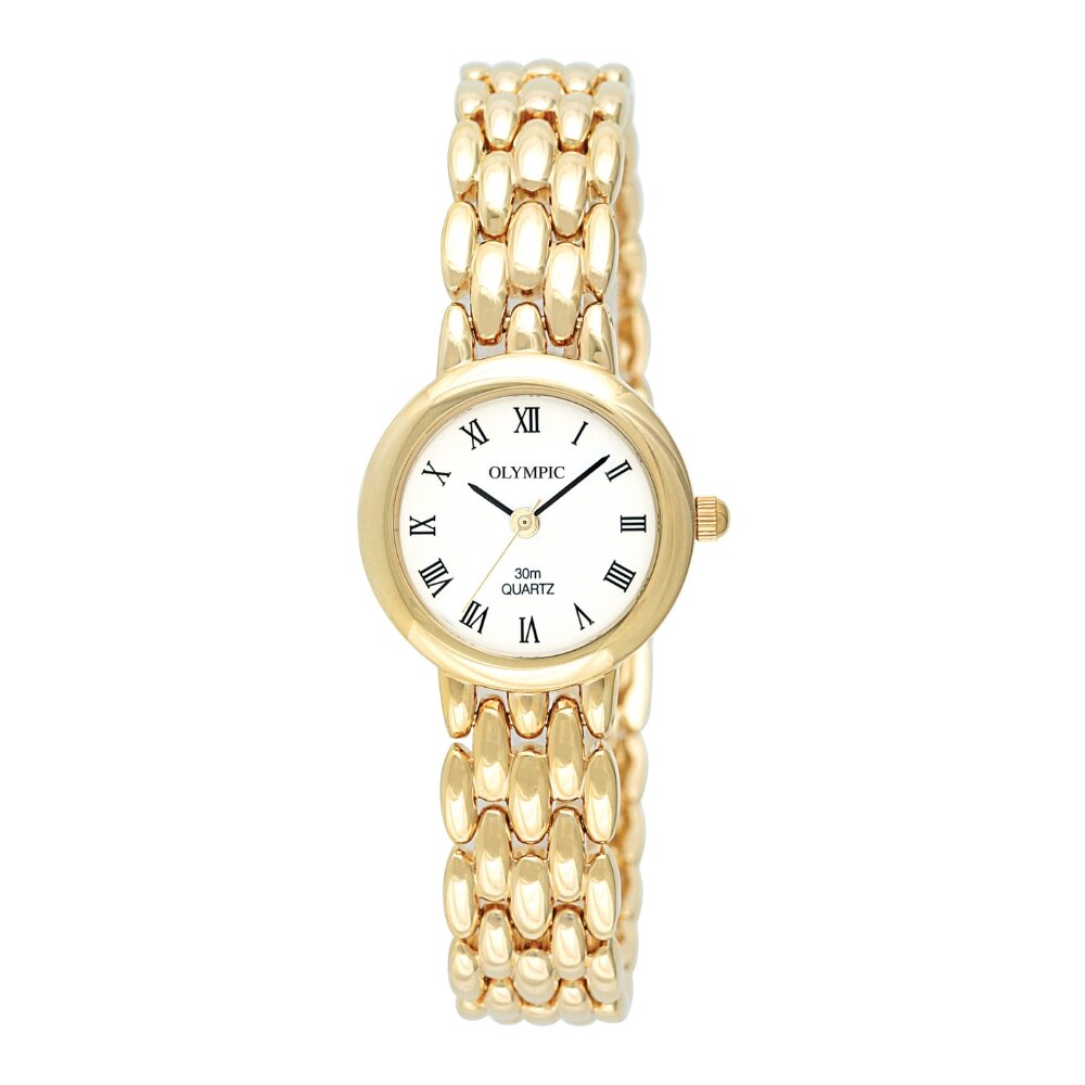 Olympic Ladies Round Gold with Roman Numerals 72038