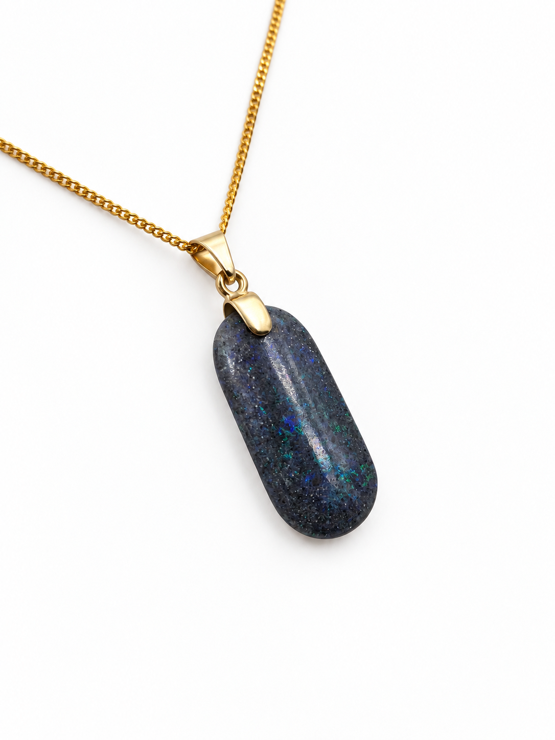 9ct Gold Set Full Opal Pendent SYP3629