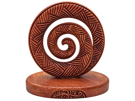 Wooden Ornament koru 58mm VW25