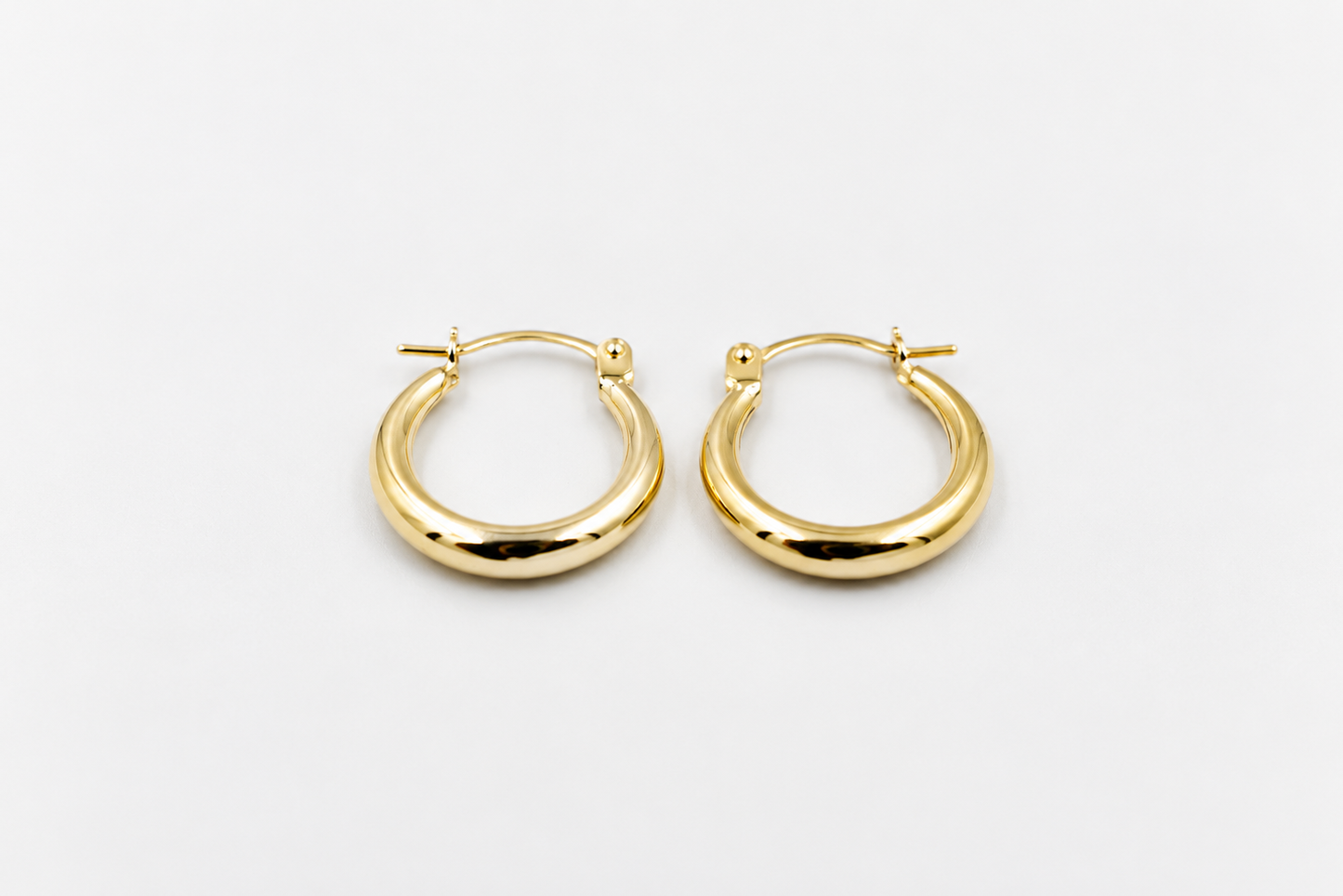 9ct Gold Oval Hoops 100BS92/99