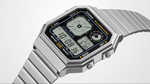 Casio Octagon Vintage Silver Watch - A130WE-7A