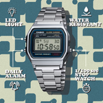 Casio Vintage Digital Series Alarm Watch - A158WA-1A