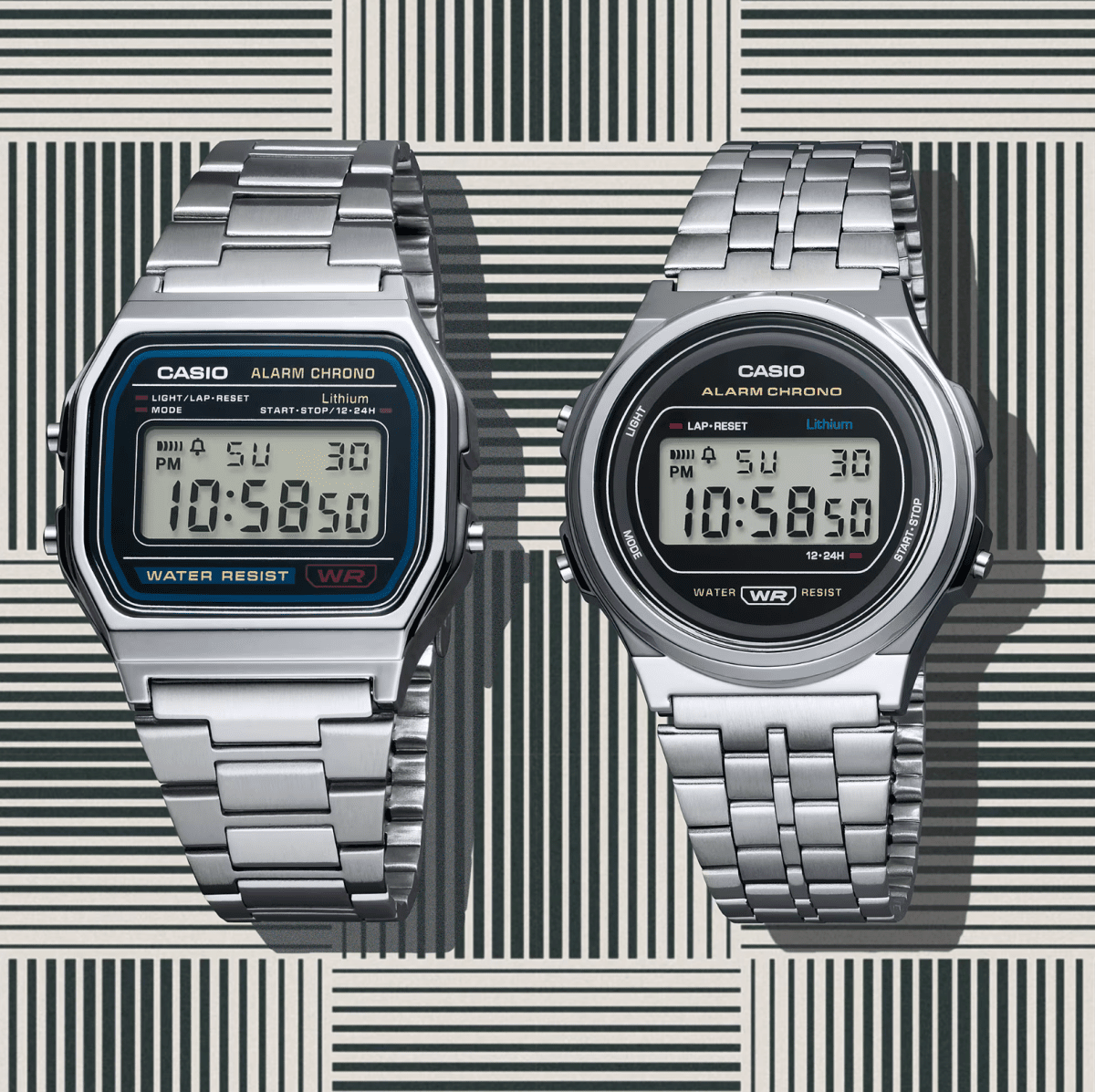 Casio Vintage Digital Series Alarm Watch - A158WA-1A
