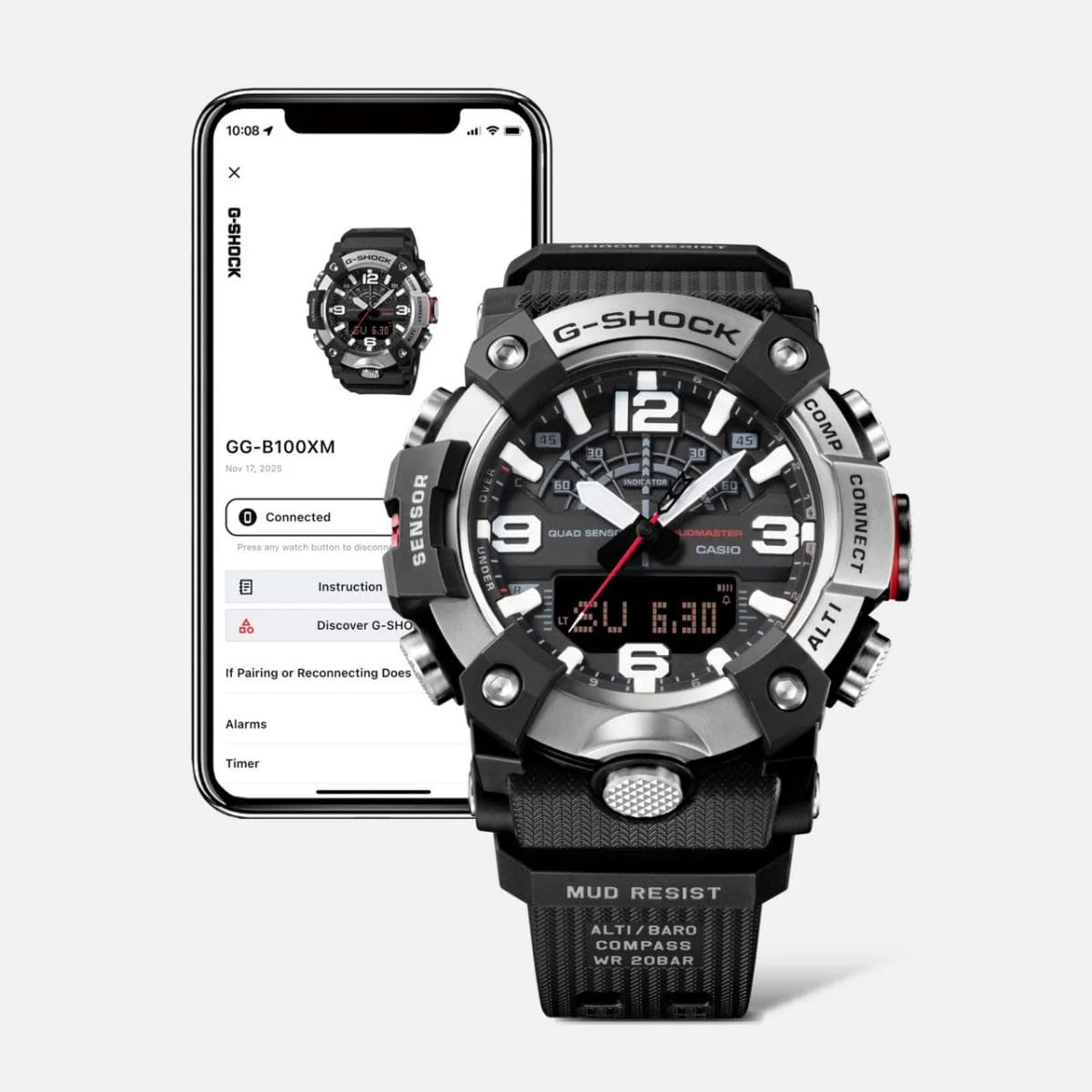 Gshock Master of G Duo Mudmaster GGB100XM-1A
