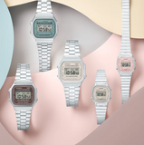 Casio Vintage Silver/Brown Digital Watch - A168WA-5A