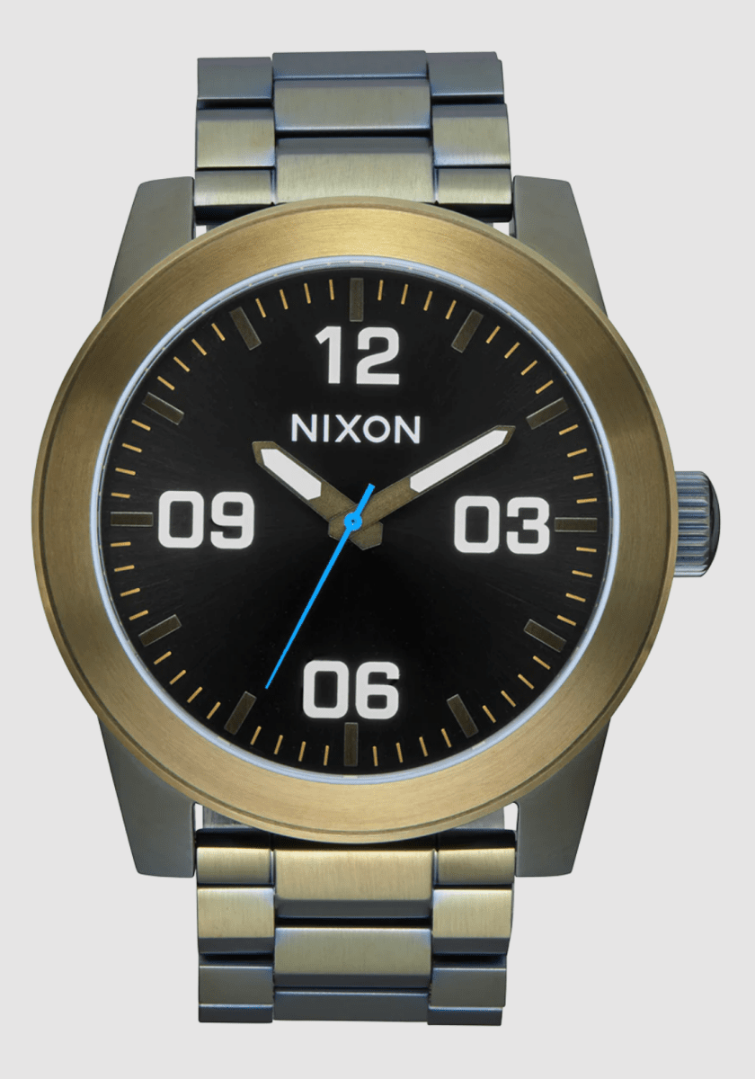 Nixon Mens Corporal SS Black Sunray /Surplus Watch - A346 5092-00