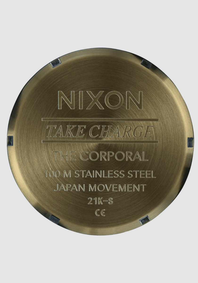 Nixon Mens Corporal SS Black Sunray /Surplus Watch - A346 5092-00