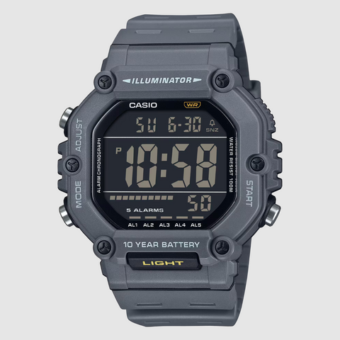 Casio Large Digital Grey Watch - AE1600H-8B