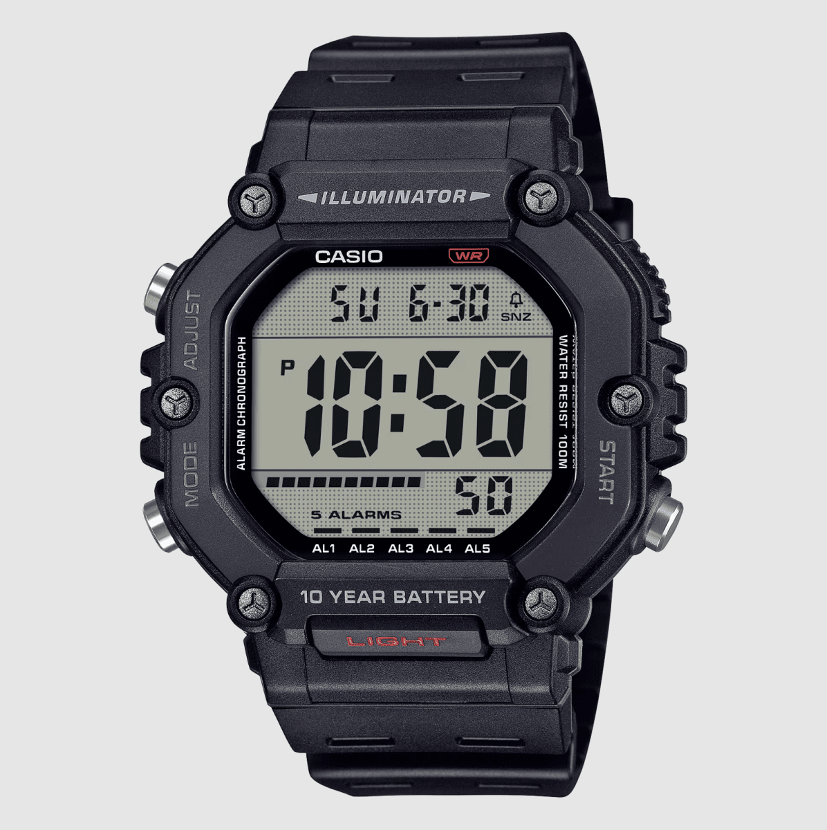 Casio Large Digital Black Watch - AE1600H-1A