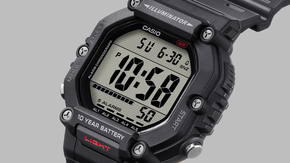 Casio Large Digital Black Watch - AE1600H-1A